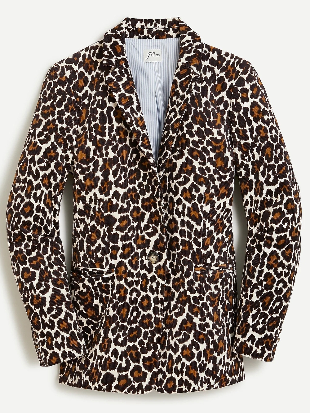 Parke Blazer In Leopard Stretch Corduroy J.Crew